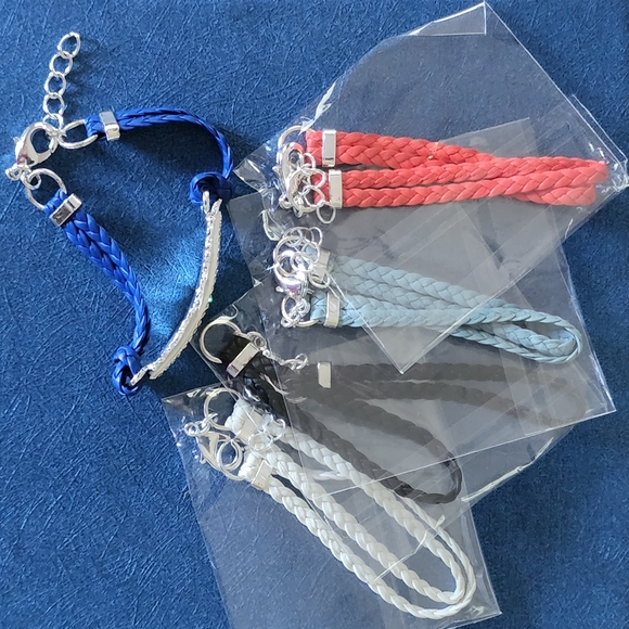 RFM Roberto Mennella Cortona Interchangeable Braided Strap Leaf Bracelet Silver - Picture 2 of 10